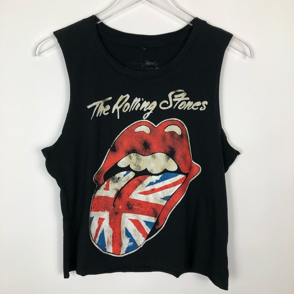 Tops - Rolling Stones | Tongue & Lip Band Muscle Tee